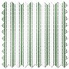 Lace Stripes, Emerald - Roman Blind